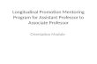 Longitudinal promotion mentoring program module