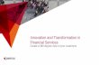 Innovation and Transformation in Financial Services