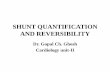 Shunt quantification and reversibility