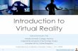 Introduction to Virtual Reality lecture 2015