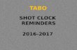 Shot Clock Reminders