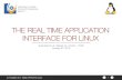 Real Time Application Interface for Linux