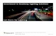 Investment in Roadway Lighting Solutions. Let there be Lighting.