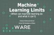 Machine learning limits (What can Machine Learning do and what it can't)