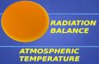 Atmosphere & surface energy balance