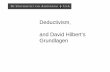 Deductivism, and David Hilbert's Grundlagen