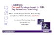 HECTOR: Formal System-Level to RTL Equivalence Checking ...