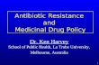 Antibiotic resistance and medicinal drug policy