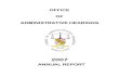 OFFICE OF ADMINISTRATIVE HEARINGS ANNUAL REPORT