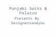 Punjabi Suits Party Wear BoutqiueDesigns Collection WithPlazzoPants