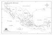 Mapa de Estados Unidos Mexicanos. División estatal
