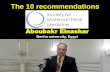 The 10 recommendations of society of maternal fetal medicine 2016