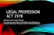 Legal profession act 1978