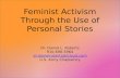 Feminist Activism Through the Use of Personal Stories