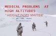Medical problems in high altitude- Height does matter