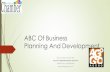 ABC Of Business Planning and Development