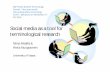 Social media as a tool for terminological research