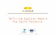 Defining Quality Models for Agile Projects