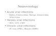Acute viral infections