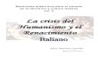 La crisis del Humanismo y el Renacimiento italiano