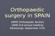Orthopaedic surgery in SPAIN - UEMS