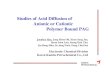 Studies of Acid Diffusion of Anionic or Cationic Polymer Bound PAG
