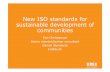 New ISO standards for sustainable development of ...