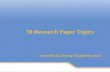 50 research paper topics