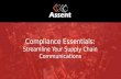 Compliance Essentials: Streamline Your Supply Chain Communications
