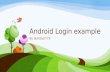 Android login example