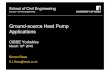 Ground Source Heatpump Applications