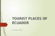 Tourist places of ecuador
