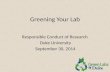 RCR Green Your Lab