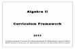 Algebra II Curriculum Framework