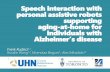 Speech interaction with personal assistive robots supporting aging ...