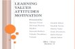 Learning, Values, Attitudes, Motivation