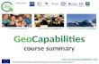 Geocapabilties: a course summary