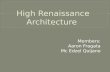 THEORY: High Renaissance Architecture
