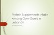 Presentation about protein supplements research