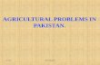 Agricultural problems in pakistan
