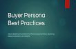 Buyer Persona Best Practices by Joshua Feinberg, HubSpot Accredited Trainer