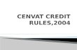 CENVAT Credit Rules 2004