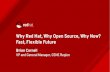 Why Red Hat, Why Open Source, Why Now? Fast, Flexible Future