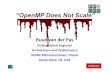 “OpenMP Does Not Scale”