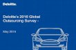 Deloitte's 2016 Global Outsourcing Survey -