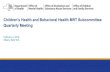 Children's Health and Behavioral Health MRT Subcommittee