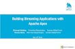 Building Streaming Applications with Apache Apex