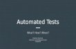 Automated tests