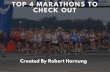 Top 4 Marathons to Check out