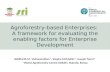 Agroforestry-based Enterprises: A framework for evaluating the enabling factors for Enterprise Development